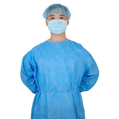 China Tie CE En13795 aami level2 SMS Customizable Nonwoven Soft Cloth for Reinforcing Isolation Surgical Gowns for sale