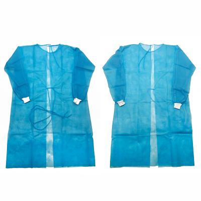 China Tie Up EN13795 AAMI 45g Sms Nonwoven Operate Disposable Protective Surgical Gown Manufacturing Price Wholesale for sale