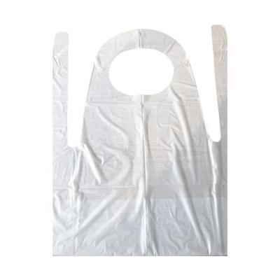 China High Quality PE CPE CPE Apron Cleaning Disposable Nonwoven Protective Plastic White Blue White Blue for sale