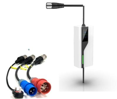 中国 交換可能なプラグ付きの携帯電気自動車EV高速充電器 販売のため