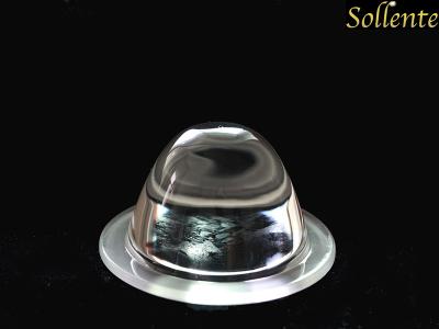 中国 金属のホールダーが付いている高い伝送ガラスLEDの光学レンズ45度 販売のため