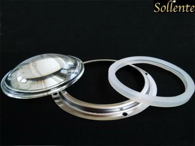 中国 100mm LED高い湾ライトのための明確なガラスPlano凸LEDの光学レンズ 販売のため