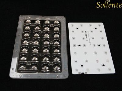 中国 クリー族XTE LEDの街灯の部品、28WはXPGのための道の軽いレンズを導きました 販売のため