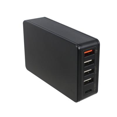 China Mobile Phone ETL Approved 63W PD 5-Port Mode Desktop Charging Station for sale