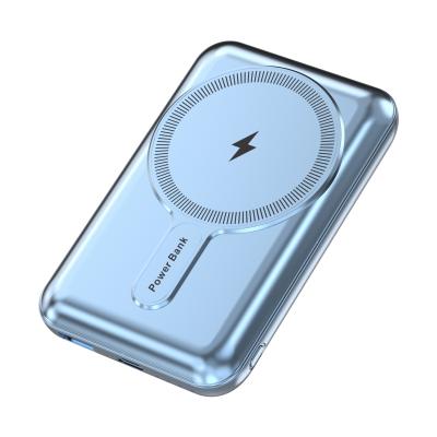 China 10000mAh Circle Magnets Wireless Charging Power Bank for sale