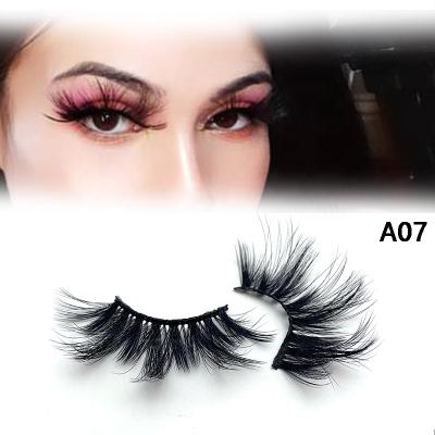 China Natural Cruelty Free Faux Mink Full Strip Eyelashes Synthetic 25mm Eyelashes Wholesale False Eyelashes Faux Mink Eyelashes for sale