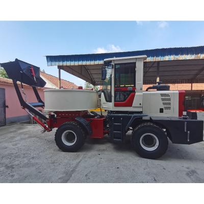 China Construction Material Shops Small Mouth Flat Mobile Type Mini Cement Mixer Truck Price Of Beton Pan Self Loading Concrete Agitator for sale