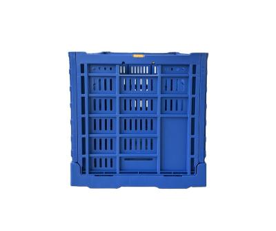 China Durable Portable Type Foldabe 600x400x400 Mm Plastic Folding Mesh Packing Box for sale