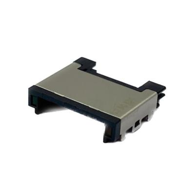 China 4.6mm Shielded 8P Two Pin Half RJ45 Female Ethernet Connector Countersunk Board Patch Port for sale