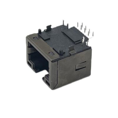 中国 LED H11.60mm が付いている 8P8C メス RJ45 SMT コネクタ ジャック ソケット 販売のため