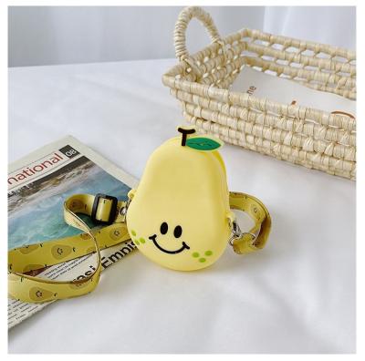 China Fashion 2021 Cute 3d Shape Korean Style Gift Bag for Children Shoulder Girl Handbag Child Wide Cross POP Jelly She Pinch Silicone for sale