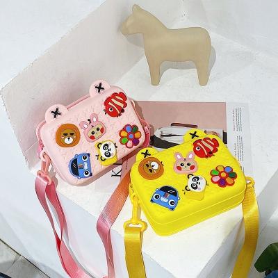 China 2022 Summer Fashion Cartoon Style Minnie Silicone Bags Cross Shoulder Kids Pinch Bag Cute Party Bags For Kid Jelly Handbag for sale