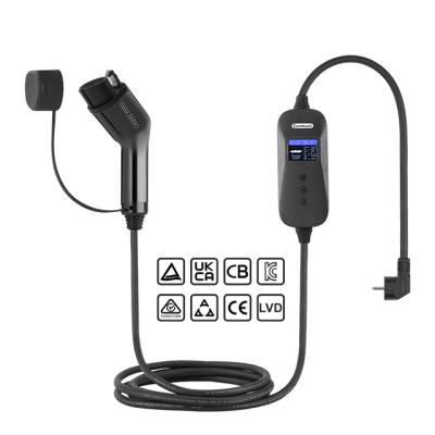 China Wholesale portable 16A type 2 3.5kw EV Charger Electric Car Charger AC Charging EV charger Charging cables W16 for sale