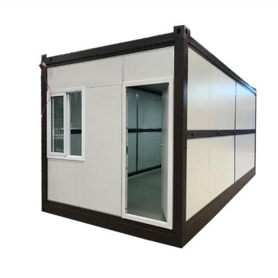 China 20ft Modern Steel Structures Folding Living Prefab Stackable Collapsible Modular Homes Container House for sale