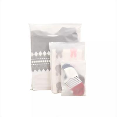China Wholesale Custom BIODEGRADABLE Logo Printing Plastic Packaging Resealable Zipper Lock Bag For Underwear Socks for sale