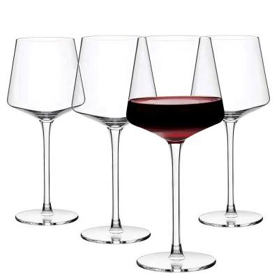 China Wine glass Hotel best-selling new crystal glass red wine glass wedding supermarket bar wine glass for sale