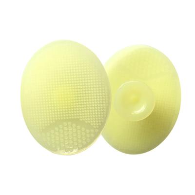 China EXFOLIATE Soft Baby Massage Comb Bath Cloth Shampoo Brush Silicone Baby Shampoo Brush for sale