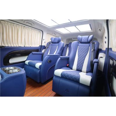 China Leather Electric Car Chair Back Seat 3 Seater Sofa For Luxury Van for sale