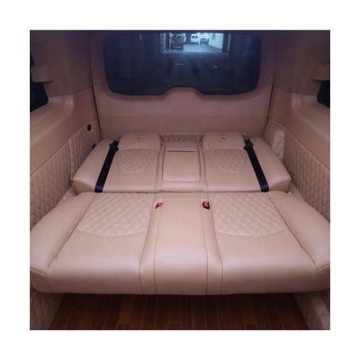 China New Luxury Three Person Bench Chair , Customized Model Touch Screen Console For Luxury Van Business Cars for sale