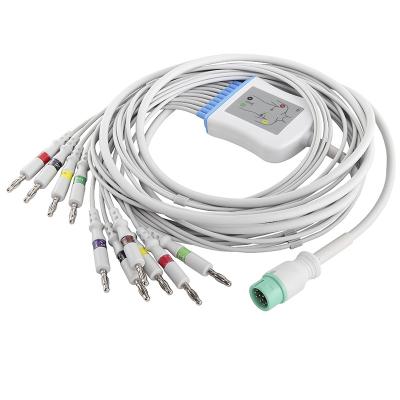China Cabo do conector ECG da banana do IEC 4,0 do cabo e dos Leadwires do ECG de Comen M2461A à venda
