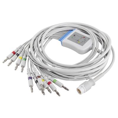 China Conector da banana do IEC 4,0 do cabo e dos Leadwires de P-Hilips/HP M17770A M1771A M2461A ECG à venda