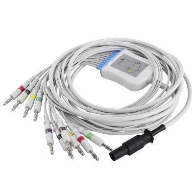 China Conector da banana do IEC 4,0 dos Leadwires do cabo 60-00180-01 do ECG de Mortara à venda