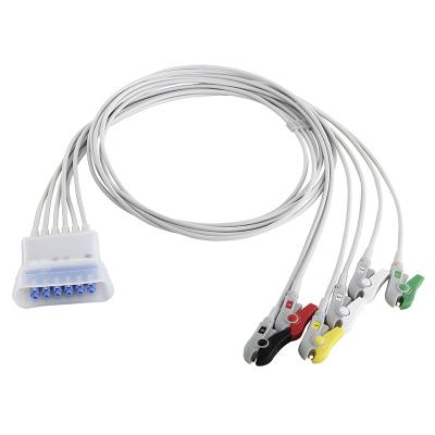 Chine Fil 989803137251 de télémétrie de fils de Philips ECG 989803133881 989803152051 agrafe du CEI de 5 avances à vendre