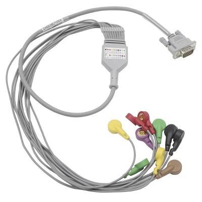 Китай Кнопка руководства подводящего провода 10 кабеля 15pin Ecg MEIGAOYI ECG Holter продается