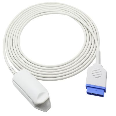 China GE-Gezondheidszorg Marquette Spo 2 sensor 2006644-001 2021406-001 Streepje 2500 de Sonde van B20 11 Pin Adult Finger Clip SpO2 Te koop