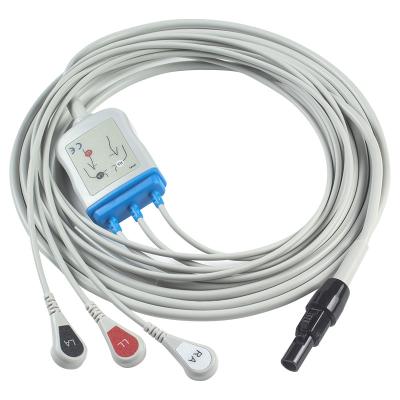 China Cabos de Kontron ECG e Leadwires 125 128 VSM510 3 cabo de Pin Connector ECG da pressão 7 da ligação AHA à venda