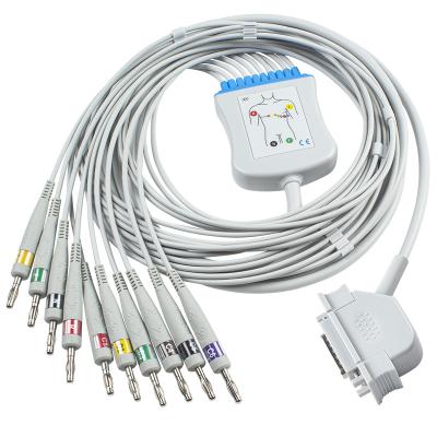China Cabo de GE Hellige ECG para o conector da banana 4,0 do IEC do ECG do monitor EK36 EK403 EK4 EK413 EK43 EK512 EK53 de Cardiosys à venda