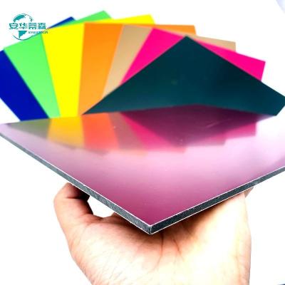 China Aluminum Material High Gloss Aluminum Composite Panel With 3/4/5mm Thickness for sale