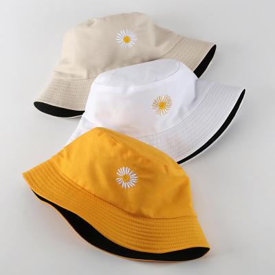 China 100% Unisex Adult Fisherman First Flat Surface Plain Outdoor Striped Cotton Bucket Hat With Custom Logo for sale