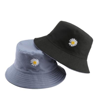 China Cheap High Quality Custom Striped Printed Multicolor Embroidered Sunshade Bucket Hat for sale