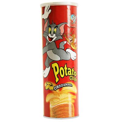 China Private Label Pringles Style Canned Potato Chips Dry Cool Place Storage Sweet Potato for sale
