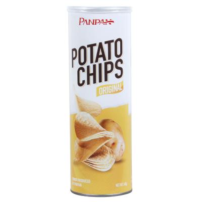 China PanPan Chips Factory Cheese Flavor Canned Potato Chips 12 Months Shelf Life for sale