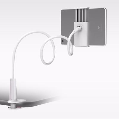 China New Flexible 360 Rotating ABS Long Arm Phone Holder Clamp Bed Tablet Mount Bracket For 4-10