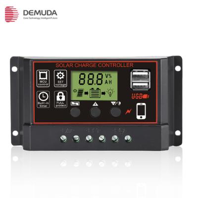 China Cheap Price High Voltage 24V PWM LCD Display Charger Controller Instructions 12 Volt Solar PV System 10A 20AMP 30A Charge Controller for sale