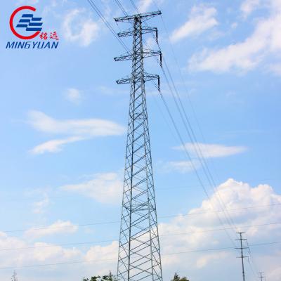 China High Mast Metal Tubular Steel Lattice Angle Towers Utility Poles Transmission Line SS400 for sale
