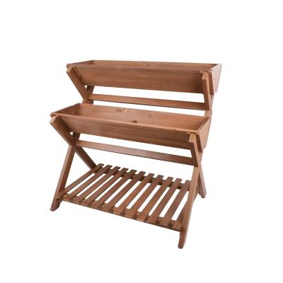 China Modern OEM Customize Manufacturers Solid Wood Garden 2 Indoor Two Tier Outdoor American Market Ceramic Blue Factory Bed for sale