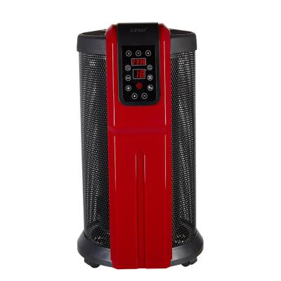 China Household 2200w Round Shape 360 Degree Freestanding Electric Fan Heater for sale