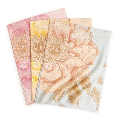 China Luxury Inner Mongolian 100% pashmina scarves women winter ladies wool print scarf shawl stoles for sale