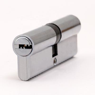 China Computer Key Door Lock Zinc Alloy Aluminum Cylinder Set Cheap Price Chrome Mortise Lock Cylinder Set for sale