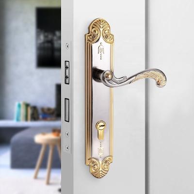 China Traditional make your home with an extra luxury gold plated main door handle available range of high end finishes for sale