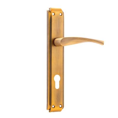 China Traditional Ronaldo Piece Door Handle, 2 Pieces, Custom Made Turkish Bath Silver Sicuro Antique Bronze Gold Door Handle for sale