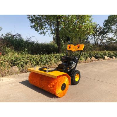 China Hotels Season All Use 80cm Working Width Gasoline Power Sweeper Snow Sweeper for sale