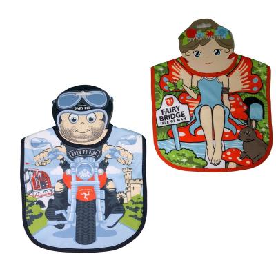 China Wash at 60°; China Manufacturer Cute Design Cotton Baby Bibs for sale
