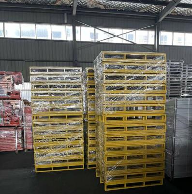 China Collapsible Stackable Movable Galvanized Customized Warehouse Storage Steel Metal Pallet for sale