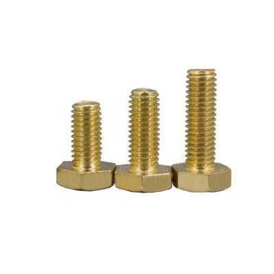 China Brass Stainless Steel Hex Head Bolt M3M4M5M6 for sale