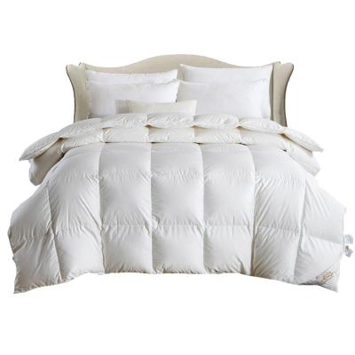 China High Quality Hotel Customized 100% Luxury Comforter 5 Star Cotton 30% - 90% White Duck Down Hotel Winter Comforter for sale